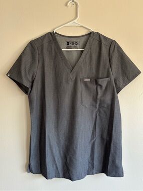 FIGS Catarina Scrub Top Graphite Size S